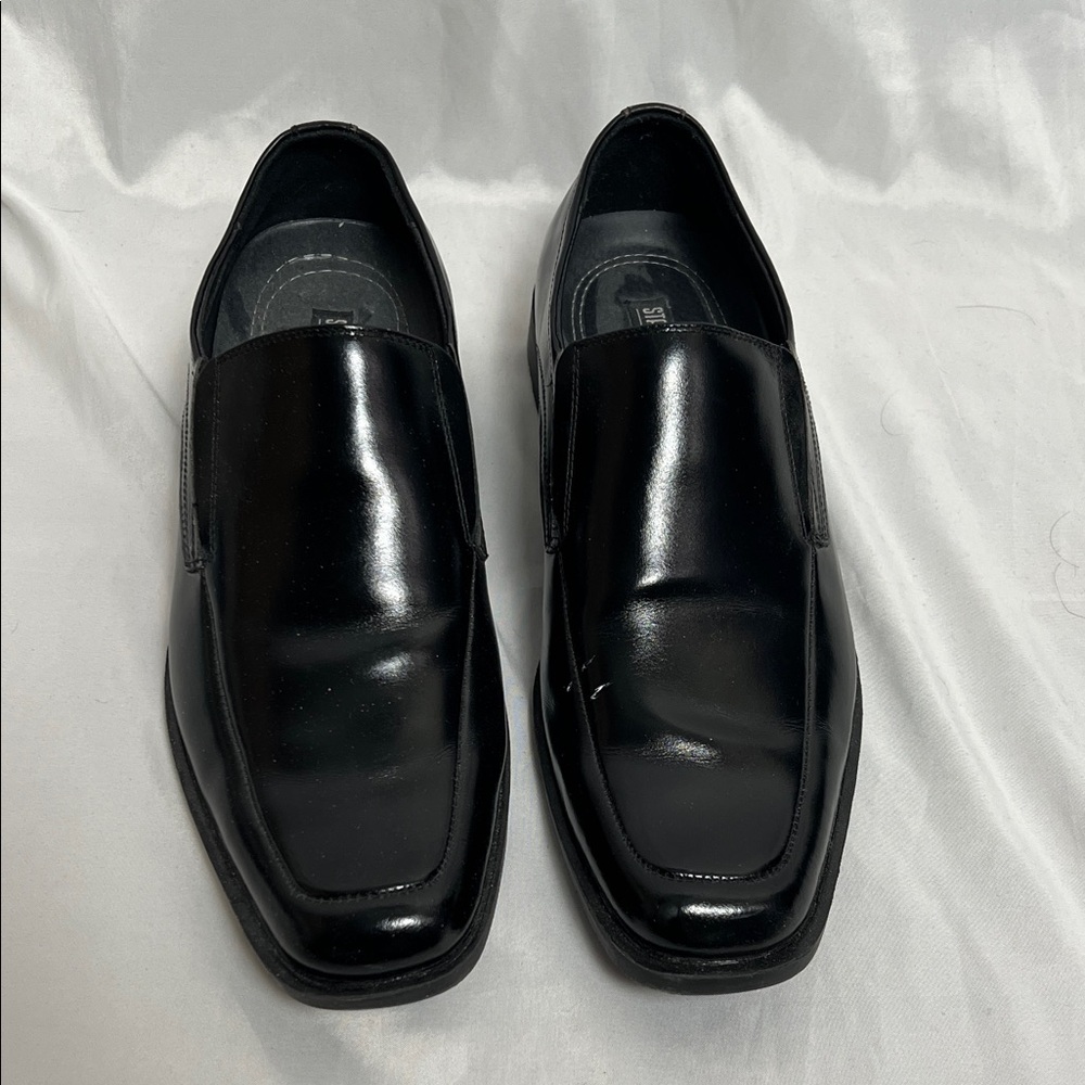 Men's Black Slip-On Dress Loafers - Classic Formal Shoes